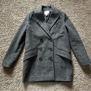 Women’s Forever 21 Gray Pea Coat Size Small